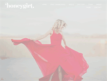 Tablet Screenshot of honeygirlmusic.com